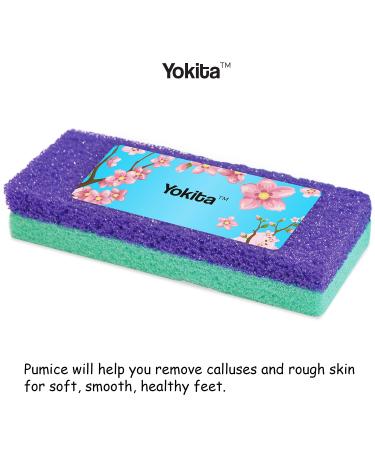 Yokita Professional Callus Remover Gel & Pumice Pad Scrubber Kit - 8oz Bottle - Remove Hard Skin and Calluses Effortlessly from Feet - Buy Online on GoSupps.com