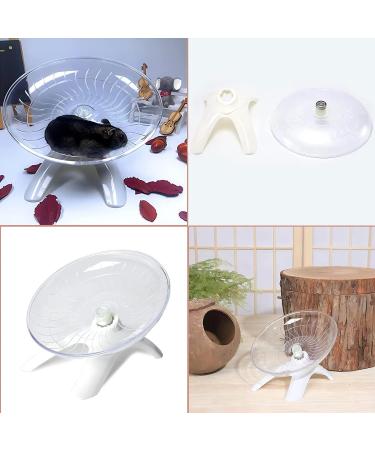 Skyzone Hamster Wheels Silent Spinner 18cm Hamster Running Wheels with Adjustable Stand for Caged Dwarf Syrian Hamster Gerbils and Other Small Animals - Buy Online on GoSupps.com