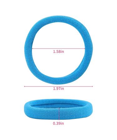 100PCS Seamless Nylon Hair Ties for Women, Girls, Toddlers & Kids - No Crease Elastic Hair Bands (4CM) - Ponytail Holders for Thin Hair - Buy Online on GoSupps.com