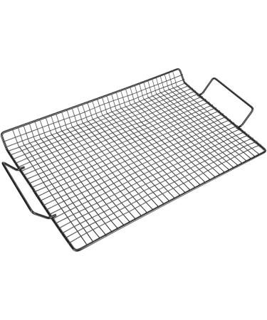 Portable BBQ Grill Mesh Mat with Handle - Non-Stick Barbecue Rack for Outdoor BBQ Camping & Parties - Buy Online on GoSupps.com