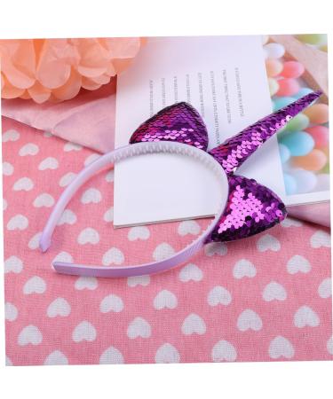 POPETPOP Kid Hair Accessories Hair Ribbons Unicorn Hair Hoop Hair Ornament Paillette Headband Hair Decoration Hair Band Purple Child Sequins Decorate Cute Headbands One Size Purple - Buy Online on GoSupps.com