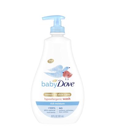 Baby Dove Sensitive Skin Care Baby Wash For Baby Bath Time Rich Moisture Tear-Free and Hypoallergenic 20 oz