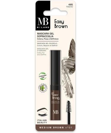 MB Milano - Eyebrow Mascara - Colors & Defines - MEDIUM BROWN - Made in Italy - Buy Online on GoSupps.com