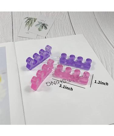 Gel Toe Separators Set - 4 Toe Spacers for Pedicure, Nail Polish & Toenail Trimming - Buy Online on GoSupps.com