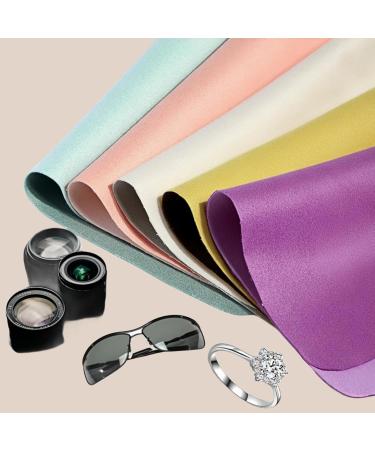 Microfiber Cleaning Cloths for Glasses Cameras & Screens - 5pcs 10 Colors | Lens Cleaning Wipes - Buy Online on GoSupps.com