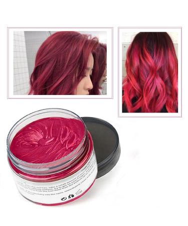 Buy 120g Red Hair Wax - Temporary Unisex Hair Color Dye Washable Plant Formula Natural Finish - Buy Online on GoSupps.com