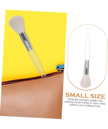 PLAFOPE Wool Makeup Brush Blush Brush Powder Makeup Blush for Makeup Make up Makeup Brush for Women Face Powder Brush Small Powder Brush Loose Powder Brush Cosmetic Plastic Handle 17.50X3.00X2.50CM As Shown - Buy Online on GoSupps.com