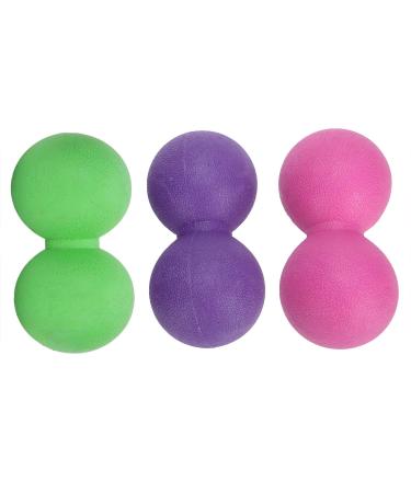 Verdant Touch Yoga Massage Ball Peanut Massage Ball Silicone Yoga Training Fascia Muscle Relaxation Fitness Equipment Purple Rose Red Green