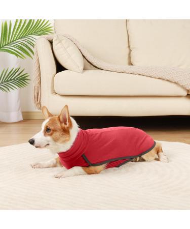 Warm & Light Hjyokuso Dog Sweater - Fleece Coat for Small to Large Dogs | Bright Red Winter Dog Jacket - Buy Online on GoSupps.com