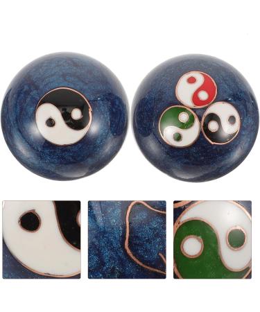 Healvian Hand Massager Set - Baoding Balls & Iron Stress Relief Exercise Balls in Gift Box | 47 cm Manual Massage for Health & Relaxation - Buy Online on GoSupps.com