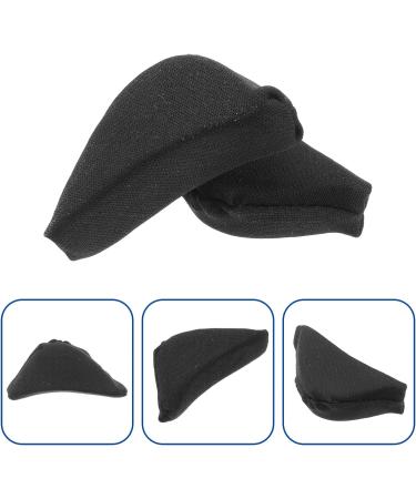 iplusmile 2 Pair Shoe Filler Sponge Toe Plugs & Heel Pads for Oversized Shoes - Black - Buy Online on GoSupps.com