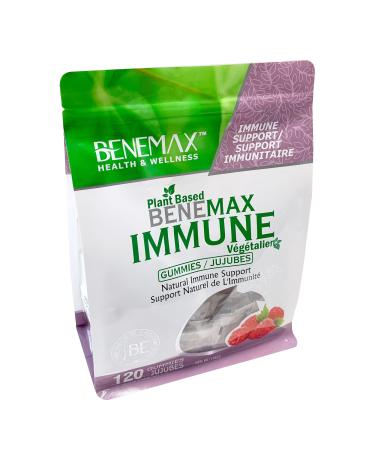 Benemax Immune Gummies Powerful Immune System Support 120 Berry Flavored Gummies Vitamins C Zinc Elderberry Echinacea Formula Boost Your Body's Defenses Plant Based