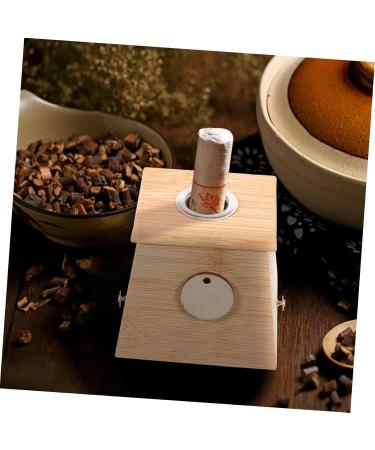 Beavorty 5-St Moxibustion Box Wooden Moxa Holder & Burner Tool for Optimal Healing - Buy Online on GoSupps.com