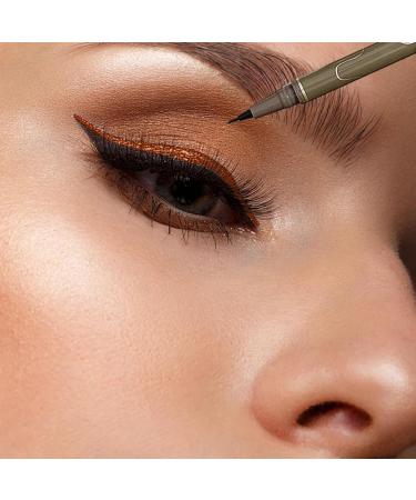 Stylo Eyeliner Imperm able 4Pcs Pointe Fine 0 05mm Eyeliner Marron Anti-taches Liquide Longue Dur e pour Le Maquillage Quotidien Naturel Aegyo Sal Brun Fonc Marron fonc  - Buy Online on GoSupps.com