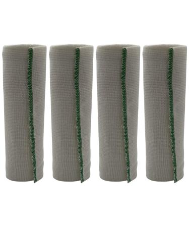 Premium Elastic Bandages with Velcro Closure Compression Bandage 6" x 5 Yards Athletic Stretchable Bandage Wrap for Legs Knees Ankles Wrists Elbows Shoulders (Pack of 4)