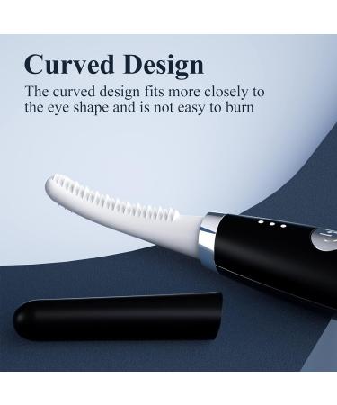 Upgraded Rechargeable Heated Eyelash Curler - 3-Level Temperature Silicone Comb for Pain-Free Natural Curling | International Shipping Available - Buy Online on GoSupps.com