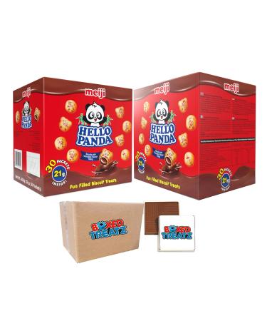 Hello Panda Chocolate Filled Biscuits - 1.26 KG (2 x 30 x 21g) Bite-Size Treats with Fun Panda Characters and Creamy Chocolate Filling - Boxed Treatz - Buy Online on GoSupps.com
