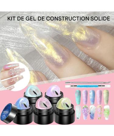  G n rique Builder Gel Nail Kit - 5 Shade Solid Modeling Gel Washable Carving Gel for Nail Extensions 3D Design & Shaping | Professional Manicure Set ave - Buy Online on GoSupps.com