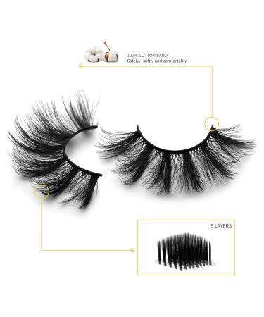 Cousei Faux Eyelashes - 10 Pairs Long Soft & Fluffy Handmade Dramatic Cat Eye Lashes - No Glue Required - Buy Online on GoSupps.com