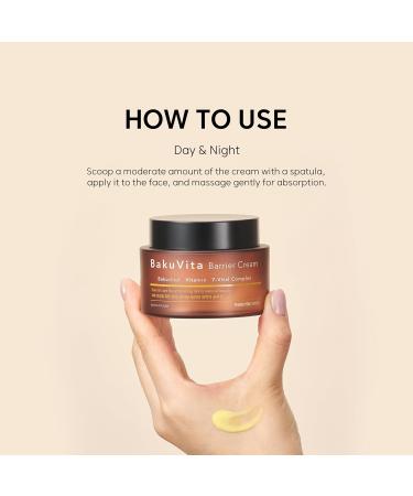 THANKYOU FARMER BakuVita Barrier Cream - Vegan Bakuchiol Moisturizer Day & Night Nourishing Cream Vitamin C & E Serum for Pore Care & Firming - 1.75 fl oz (50ml - Buy Online on GoSupps.com