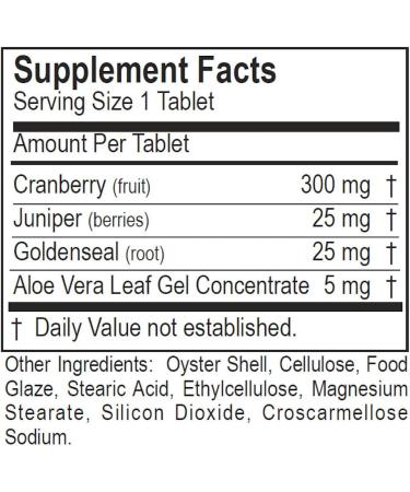 Hillestad Pharmaceuticals - Cranberry Plus Aloe - 100 Tablets - Buy Online on GoSupps.com