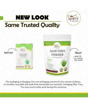 Spierb Aloe Vera Powder - 250 GM | 100% Natural Hair Growth & Skin Moisture Care | Chemical-Free Herbal Powder - Buy Online on GoSupps.com