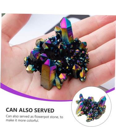 SEWACC 6 pcs Colorful Crystal Clusters fish tank stones Sparkling crystal natural stones ornament halo gem Colorfulx3pcs 3X3CMx3pcs - Buy Online on GoSupps.com