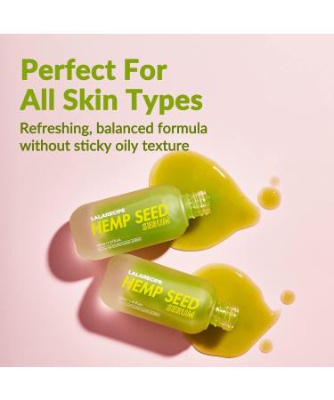 Hemp Beauty Face Serum for Dry Skin | Brightening Moisturizer w/ Hemp Seed Oil & Hyaluronic Acid | Vegan Skincare for Glowing Skin - Buy Online on GoSupps.com