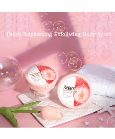 Peach Brightening Exfoliating Body Scrub Peach Smooth & Tight Body Scrub Peach Smooth & Tight Body Scrub Deep Exfoliating Scrub For Body Face - Buy Online on GoSupps.com