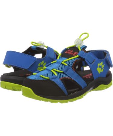 Jack Wolfskin Unisex Kids Outdoor Action Sandal K - Trekking & Hiking Sandals 30 EU Blue Lime | International Shipping Available - Buy Online on GoSupps.com