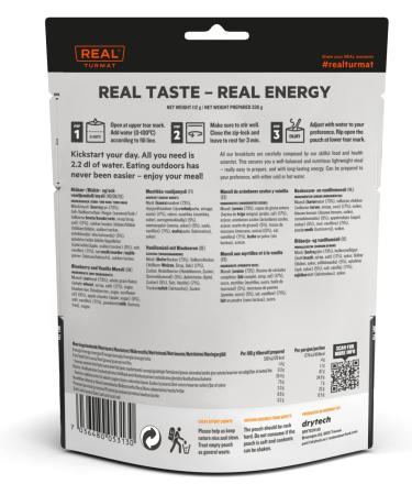 Drytech Real Turmat Vanilla Muesli vacuum packed muesli for on the go - Buy Online on GoSupps.com