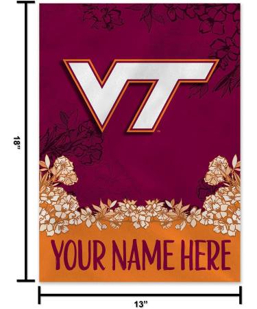 Virginia Tech Hokies 13x18 Personalized Double Sided Garden Flag by NCAA Rico Industries - Buy Online on GoSupps.com