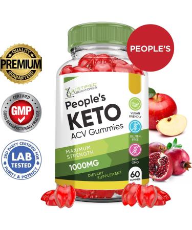 Buy Peoples Keto ACV Gummies (3 Pack) - Advanced 1000MG Apple Cider Vinegar with Pomegranate & Beet Juice - Vegan Non-GMO 180 Gummies for Effective Weight Loss - Buy Online on GoSupps.com