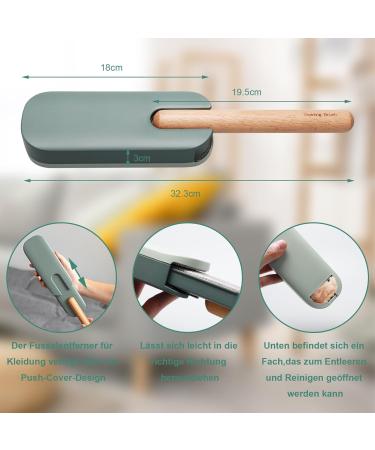 Eco-Friendly Cat Hair Remover Brush | Reusable Lint Removal Tool for Clothing & Pet Hair - Green - Buy Online on GoSupps.com
