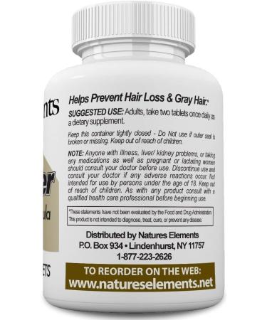 DHT Blocker for Hair Growth & Gray Hair - Herbal Formula for Regrowth - He Shou Wu - Vegetarian Safe - 1 Month Supply - Buy Online on GoSupps.com