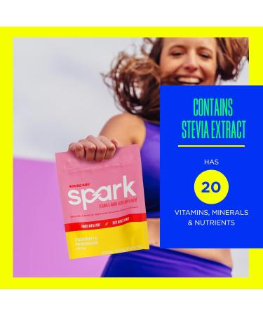 AdvoCare Spark Sugar-Free Energy Drink Powder - Raspberry Lemonade | Vitamin & Amino Acid Supplement | 14 Stick Packs - Buy Online on GoSupps.com