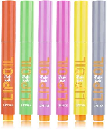  Fravsiu Click on Lip Gloss Lip Gloss Pen Solid Moisturizing Lip Gloss Click Lipstick | Jelly Lip Plumping Pen Long-Lasting Lip Gloss for Women - Buy Online on GoSupps.com
