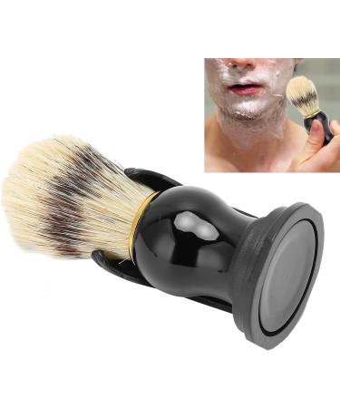 Premium Men's Shaving Brush - Soft Hair Razor Brush with Black Dripping Tape Holder for Facial Cleaning & Grooming - Buy Online on GoSupps.com
