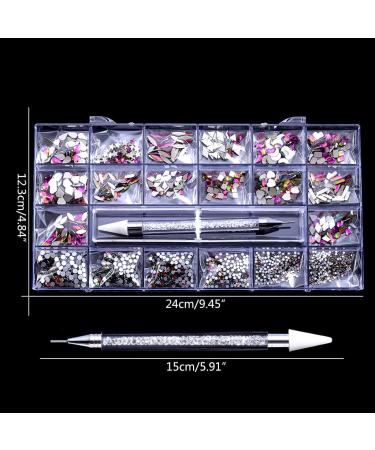 Beads For Nail Jewelry Making Crystal Making Kit With Plastic Box For Jewelry Bracelets Earring Diy Nail Set - Buy Online on GoSupps.com