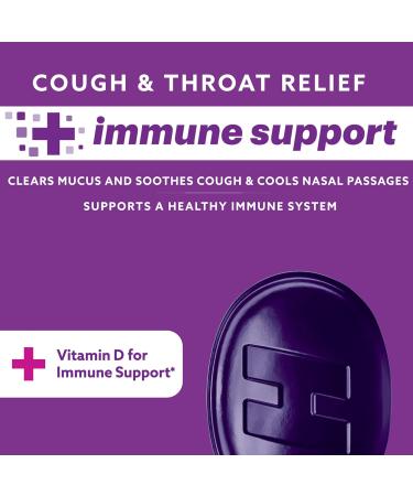 HALLS Cough and Throat Relief + Immune Support Elderberry Flavor Cough Drops 25 Drops - Buy Online on GoSupps.com