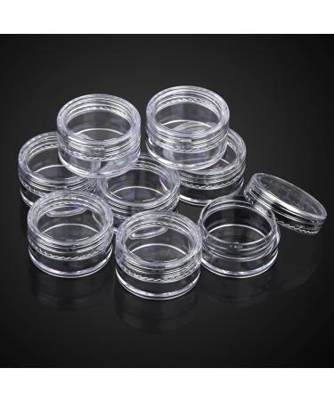 Pinsheng 50-Piece Clear Empty Cosmetic Containers - 5ml Travel Cream Jars with Lids Nail Art Jars & Spatula for Lip Balm & Lotion - Buy Online on GoSupps.com