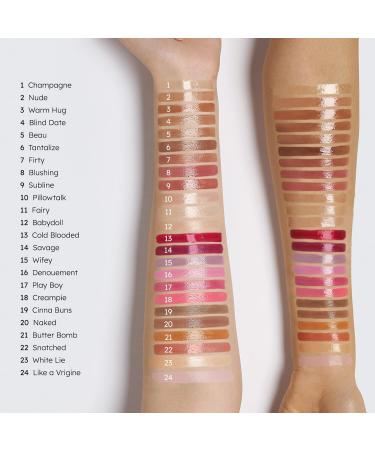 Ruby Kisses Butter Bomb Gloss - Champagne | Non-Sticky Lip Gloss with Vitamin E | Natural Nude Lip Makeup - 7.8mL - Buy Online on GoSupps.com