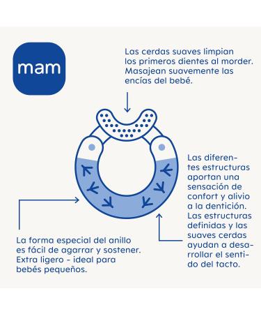 MAM Bite & Brush C136 - Gums Cleansing & Massaging Toothbrush for Babies 3 Months+ Pink Rose | International Shipping Available - Buy Online on GoSupps.com