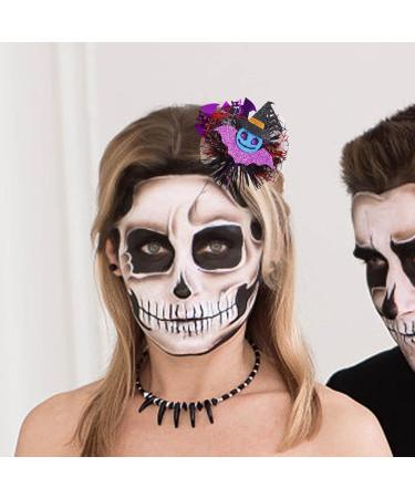 Horror Hair Clips | Black Glittery Animal Gauze Hairpin | Halloween Hair Accessories Decor Non-slip Pumpkin Ghost Clip for Women Girls - Buy Online on GoSupps.com