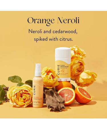 Curie Aluminum Free Deodorant - Orange Neroli + White Tea Stick - Natural Deodorant Paraben Free Cruelty Free Non-Toxic - Buy Online on GoSupps.com