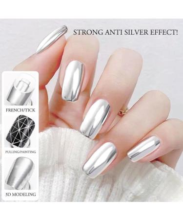 Metallic Gel for Painting Polishing Gel for Manicures - Artistic Painting Decoration on UV/LED Mirror for Home Manicures Beginners Creative Design - Buy Online on GoSupps.com