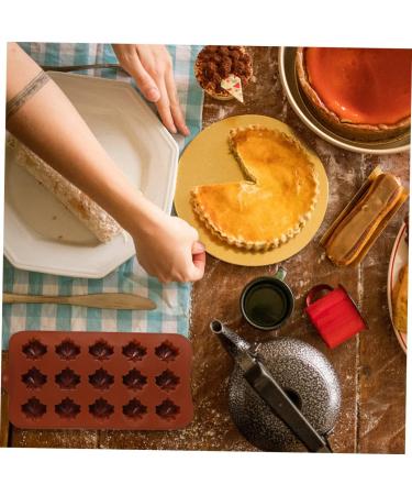 HOMSFOU 6 Pcs Maple Leaf Mold Thanksgiving Fondant Molds Chocolate Thankgiving Cake Mold Fall Candy Ice Jewlery Making Supplies Silicone Baking Mold Fudge Child Chewing Gum Silica Gel - Buy Online on GoSupps.com