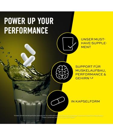 ESN Ultrapure Creatine Monohydrate Capsules - 300 Vegan Capsules for Muscle Building & Performance Support - Made in Germany - Buy Online on GoSupps.com