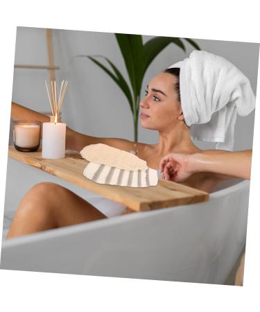 FRCOLOR 2pcs Linen Braided Exfoliating Shower Gloves | Body Scrub Mitts & Massage Mitts for Spa Quality Bath Experience - Buy Online on GoSupps.com