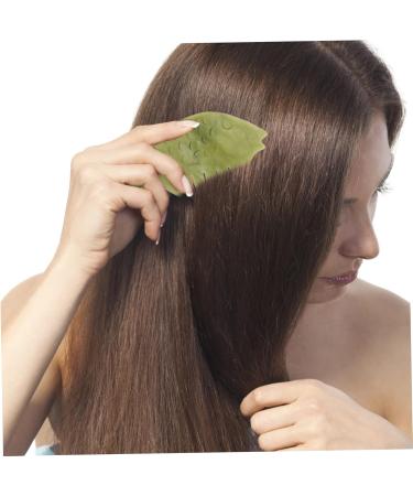 Anneomas 2-Piece Jade Scalp Massage Tool Set | Gua Sha Comb & Acupuncture Comb for Head Massage - Buy Online on GoSupps.com